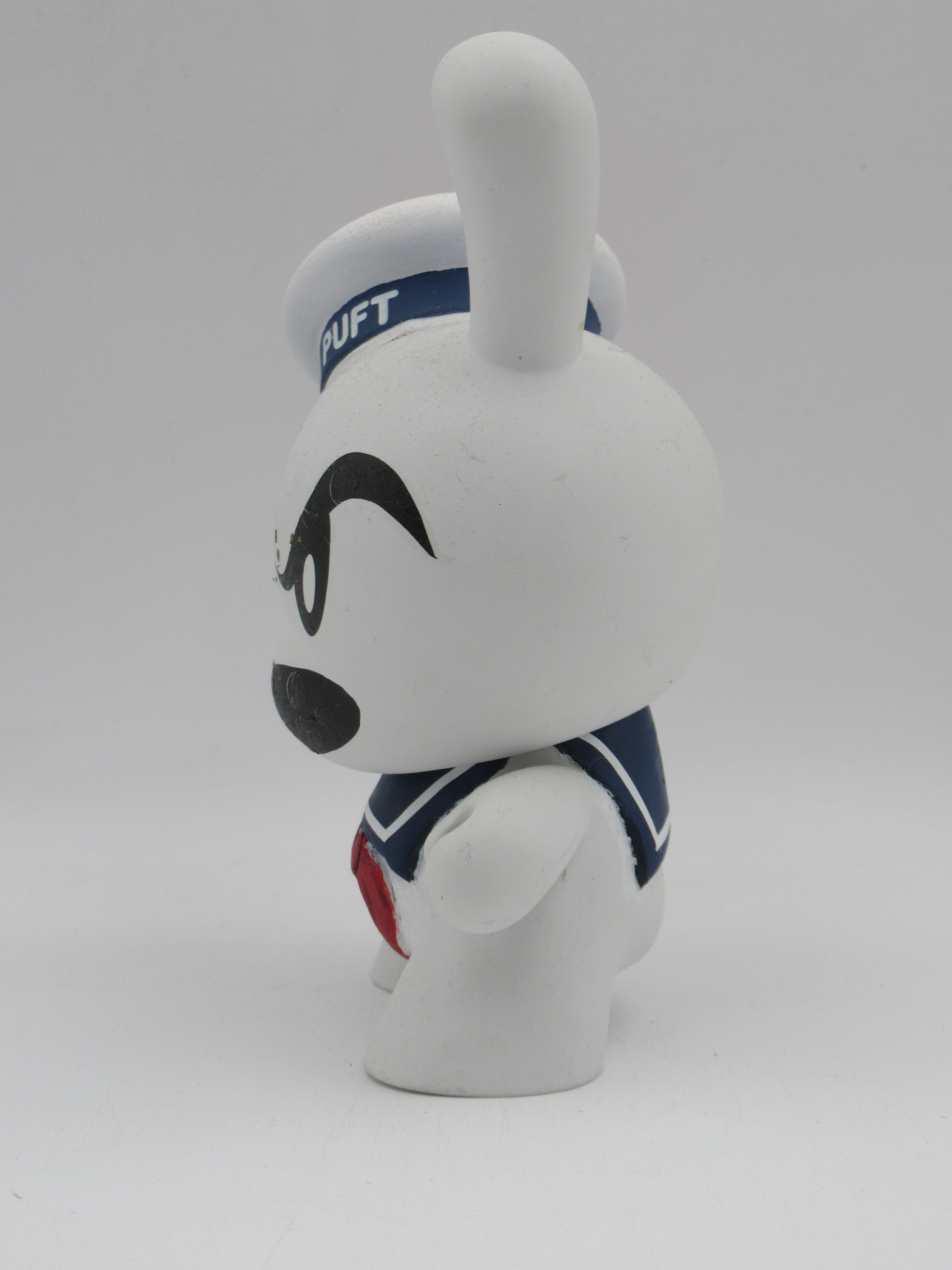 CUSTOM Stay Puft Marshmallow Man Dunny Figure -  Kidrobot (c. 2000s) Ghostbusters Collectible Art Toy